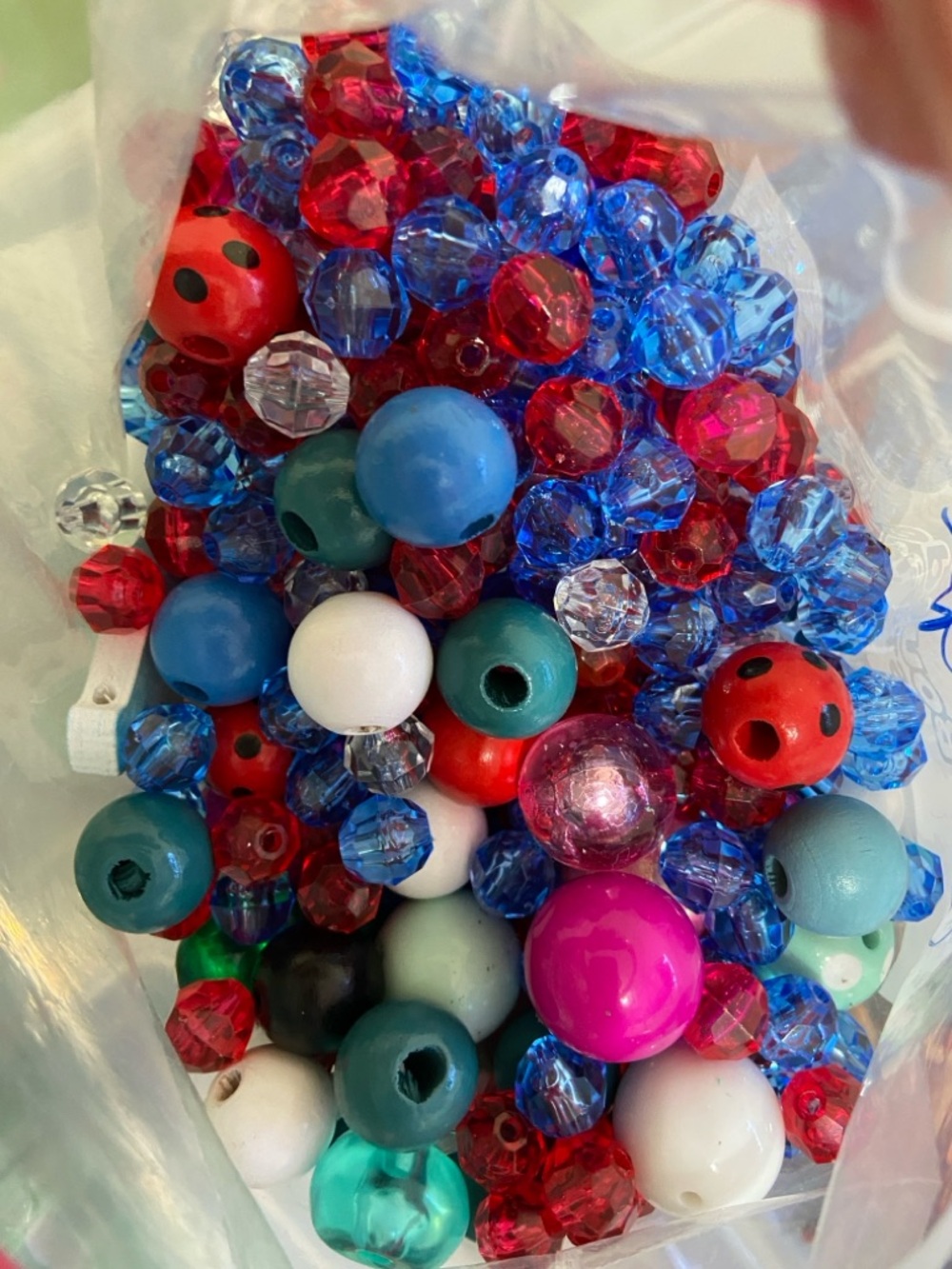 Bag of Random Jewelry Making Plastic Beads